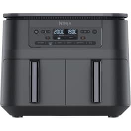 NINJA DZ300EUDUAL με Διπλό Αποσπώμενο Κάδο 2400 W 7.6 L Μαύρο Φριτέζα Αέρος