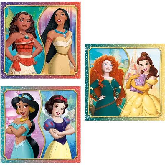 Παιδικό Παζλ Clementoni Super Color Disney Princess (3x48 Κομμάτια) image 1