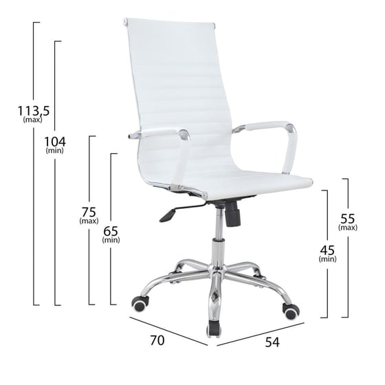 Διευθυντική Καρέκλα Γραφείου Homemarkt Boss - Λευκό image 9