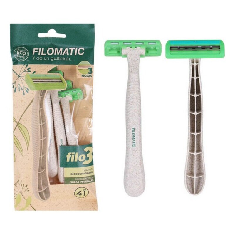 FILOMATIC Ξυριστική Μηχανή Bio Τρίκλινο (4 Pcs)