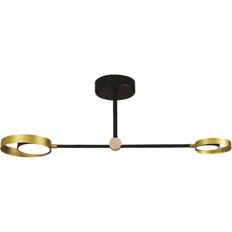Φωτιστικό Οροφής Led Eurolamp 144-10009 Μεταλλικό - Μαύρο/Χρυσό