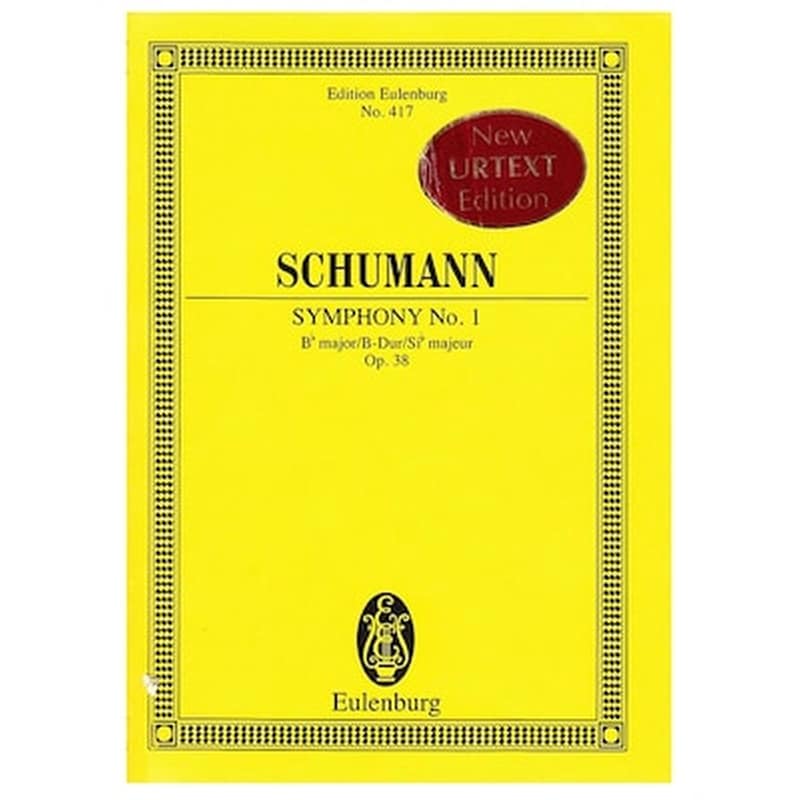 EDITIONS EULENBURG Βιβλίο Για Σύνολα Editions Eulenburg Schumann - Symphony Nr.1 In Bb Major Op.38 [pocket Score]