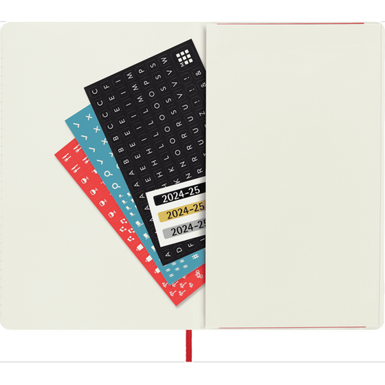 Ακαδημαϊκό Ημερολόγιο Εβδομαδιαίο Moleskine 2024-25 18Μ Large Scar. Red Soft image 3