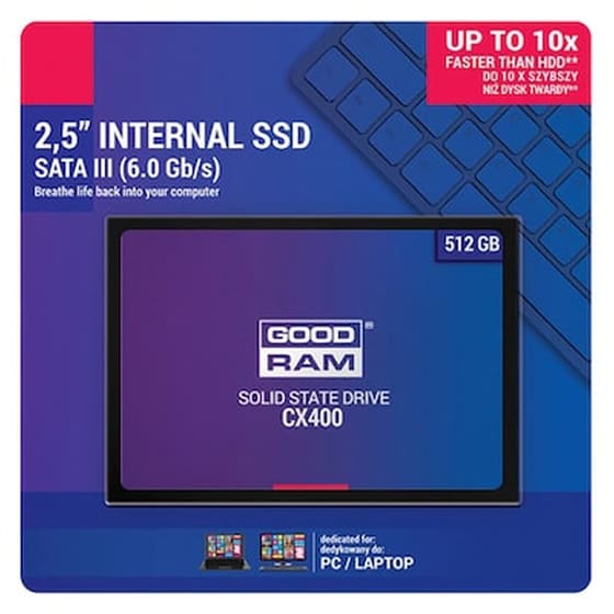 Εσωτερικός SSD Goodram CX4.00 SATA III 25" 512GB image 0