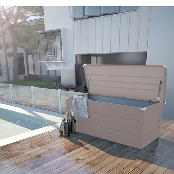 Μπαούλο Αποθήκευσης Lilyshed από Χάλυβα 582 lt 165x69x62cm - Καφέ Γκρι image 2