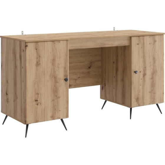 Γραφείο VidaXL από Επεξεργασμένο Ξύλο 142,5x50x75 cm - Artisan Δρυς image 0