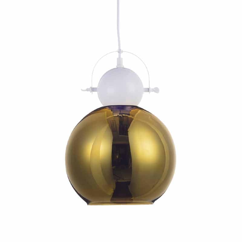 Φωτιστικό Οροφής Μονόφωτο Aca Ks081225bw 25x25x35 cm - Λευκό/Χρυσό ACA DECOR