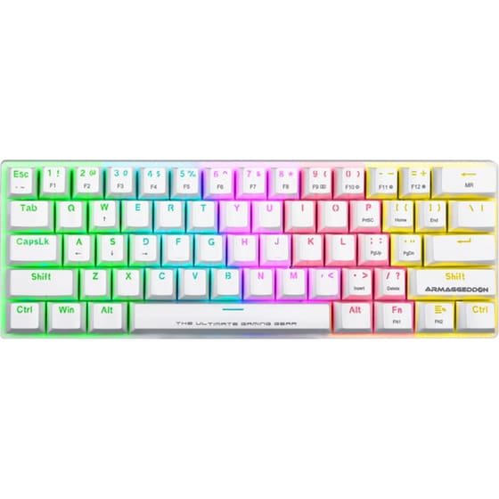 Ασύρματο Πληκτρολόγιο Bluetooth Armaggeddon MKA-61R Mechanical - Μαύρο image 0