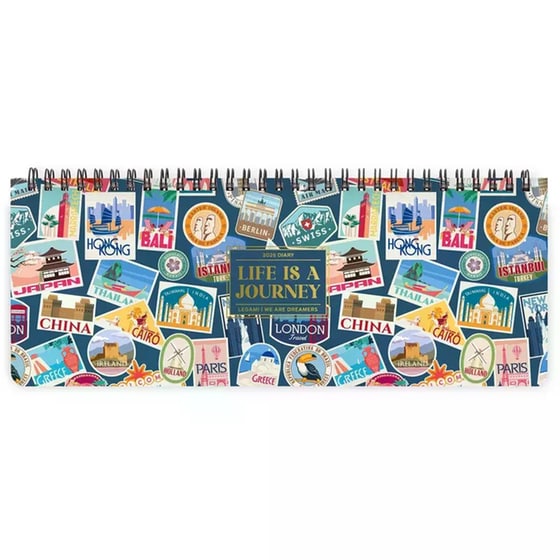 Ημερολόγιο Desk Planner Legami 2026 12Μ Travel Stickers image 0