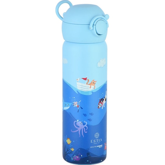 Παιδικός Θερμός Estia Home Art Wonder Bottle Save the Aegean Ocean Play 500ml image 1