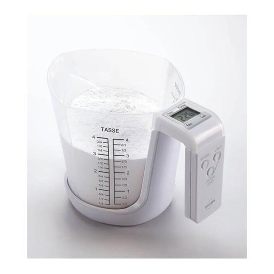 INOVALLEY 3kg Λευκή Ψηφιακή Ζυγαριά Κουζίνας image 2