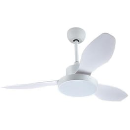 EUROLAMP 300-25036 Ανεμιστήρας Οροφής Με Φως Led  Τηλεχειριστήριο 122εκ. 35W Λευκό