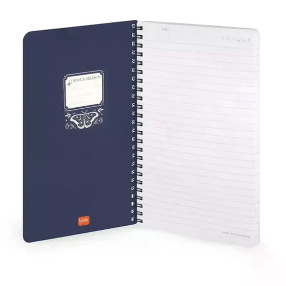 Σημειωματάριο Legami Ριγέ Σπιράλ Large Moth image 1