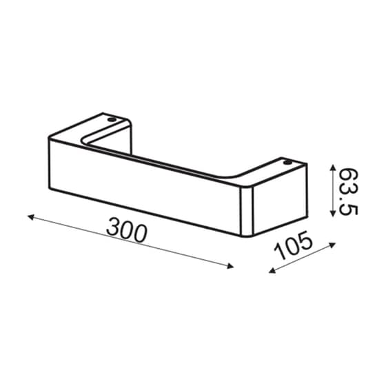 Απλίκα Τοίχου Led Aca από Αλουμίνιο 30x10.5x6.35 cm - Χρυσή image 2