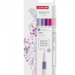 Μαρκαδόρος Σχεδίου Uni Floral Emott 0.4mm (5 Τεμάχια)