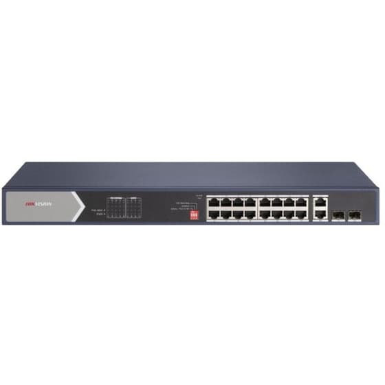 Hikvision DS-3E0520HP-E Network Switch Unmanaged L2 20-Port PoE image 0