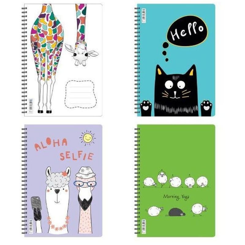 Τετράδιο Σπιράλ Next Funny 70Φ 2 Θεμάτων 17x25 cm 70 Φύλλων (1 Τεμάχιο)