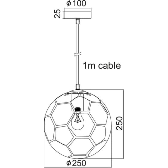 Παιδικό Φωτιστικό Οροφής Aca Goal MD50611A Μπάλα Ποδοσφαίρου image 1