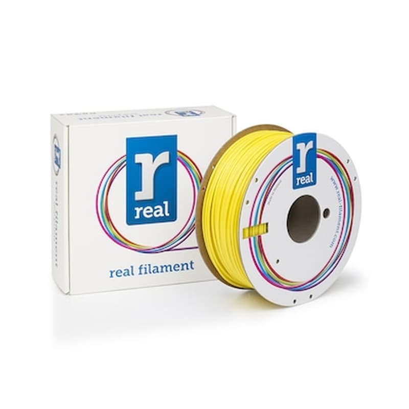 REAL FILAMENTS Real Petg 3d Printer Filament - Yellow - Spool Of 1kg - 2.85mm (refpetgsyellow1000mm3)