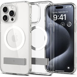 Θήκη Apple iPhone 15 Pro - Spigen Ultra Hybrid S Magfit - Crystal Clear