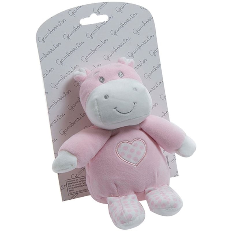 Λούτρινο Ζωάκι Με Ήχο 20εκ. Gamberritos Αγελαδίτσα Ροζ