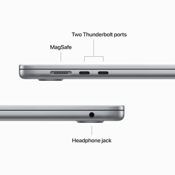 Apple MacBook Air with M2 Chip 15.3" QHD+ (Apple M2/8 Cores/8GB/256GB SSD/Mac OS) Space Gray image 8