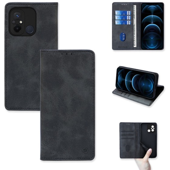 Θήκη Xiaomi Redmi 12C - Vintage Magnet Book Sonique - Μαύρο image 0