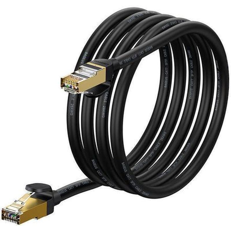 Καλώδιο Ethernet Baseus Speed Seven Fast RJ45 10Gbps 2m - Μαύρο BASEUS
