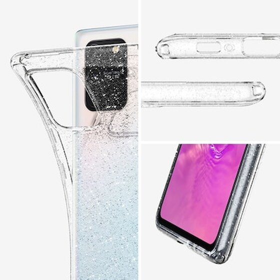 Spigen Θήκη Σιλικόνης Liquid Crystal Glitter Samsung Galaxy S10 Lite - Cystal Quartz (acs01199) image 3