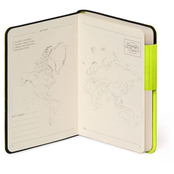 Σημειωματάριο Legami Ριγέ Small Chartreuse image 1