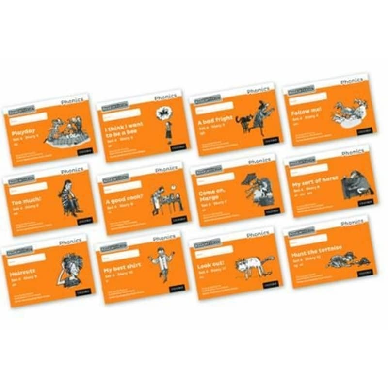 Read Write Inc. Phonics: Orange Set 4 Core Black White Storybooks (Mixed Pack of 12)