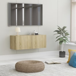 Έπιπλο Τηλεόρασης Vidaxl Μοριοσανίδα  Δρυς 80x30x30 cm - Sonoma