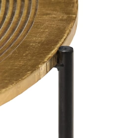 Σετ Τραπεζάκια Σαλονιού VidaXL από MDF 62x35cm 2 Τμχ - Χρυσό image 5