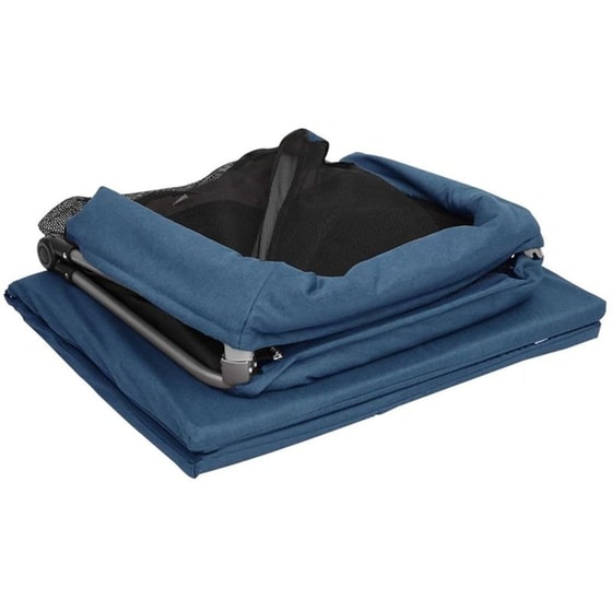 Παρκοκρέβατο VidaXL με Στρώμα Μπλε image 7