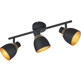 Σποτ Τρίφωτο Reality Lighting Punch Black Mat