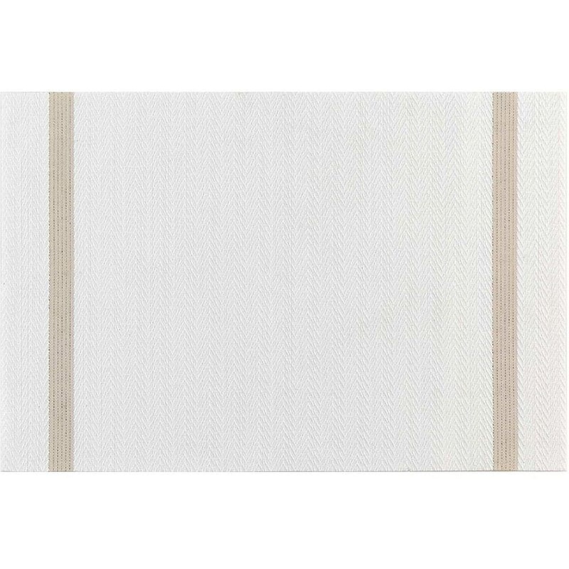 SPITISHOP Σουπλά Spitishop Goldira από PVC 29x44cm - Λευκό/Μπεζ