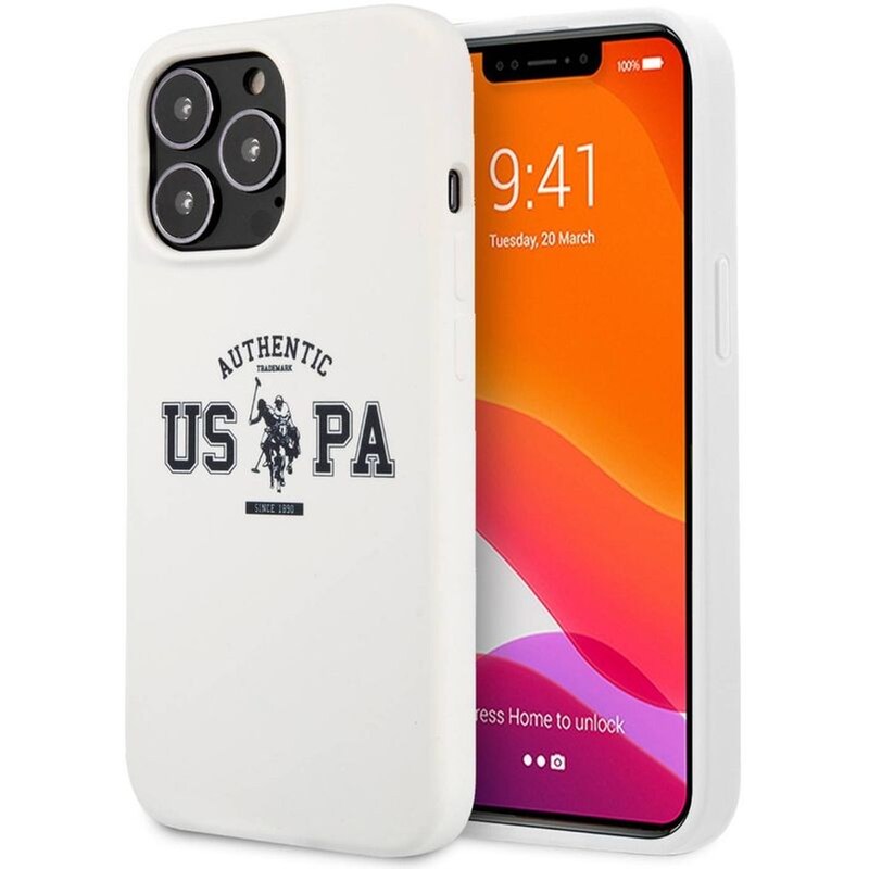 Θήκη Apple iPhone 13 Pro - U.S. Polo Authentic Back Cover - Λευκό