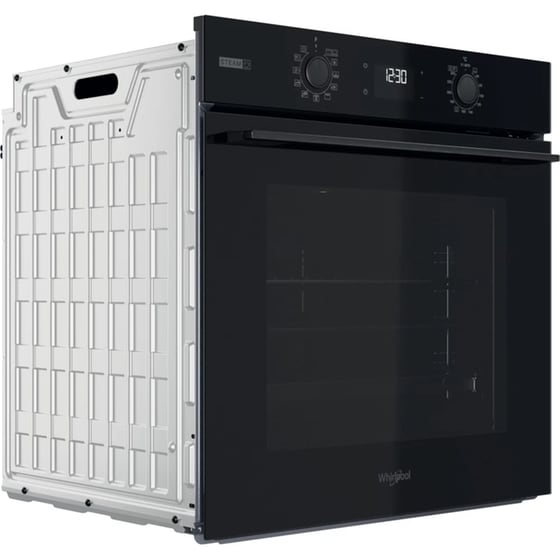 WHIRLPOOL OMSK58RU1SB 71 Lt Μαύρο Εντοιχιζόμενος Φούρνος Άνω Πάγκου image 2