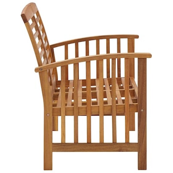 Παγκάκι Κήπου VidaXL από Μασίφ Ξύλο Ακακίας 119x67x83 cm - Καφέ image 3