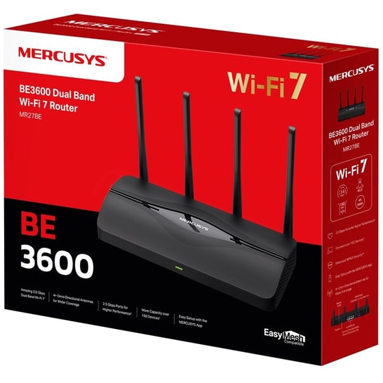 Mercusys MR27BE v1.2 Ασύρματο Router Wi‑Fi 7 με 2 Θύρες Ethernet image 2