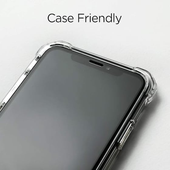 Προστατευτικό οθόνης Apple iPhone XR/iPhone 11 - Spigen Tempered Glass Fc Black image 1