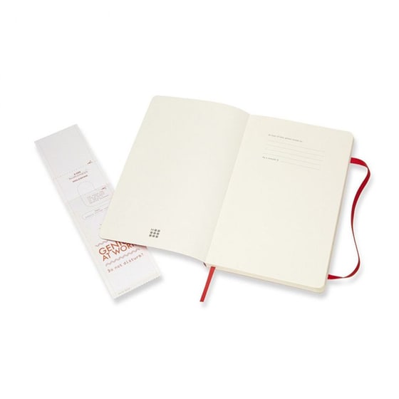 Σημειωματάριο Moleskine Soft Plain Large Scarlet Red image 1