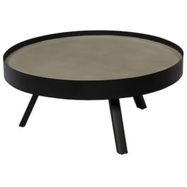 Τραπεζάκι Σαλονιού VidaXL από Ατσάλι 74x74x32cm - Μαύρο