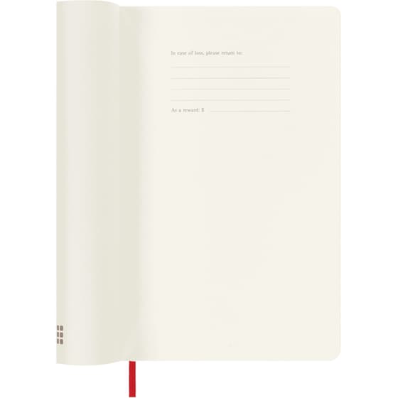 Ημερολόγιο Εβδομαδιαίο Moleskine 2024 12Μ L Scar. Red Μαλακό image 2