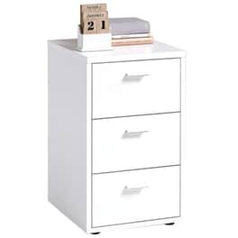 Κομοδίνο Fmd Από Μοριοσανίδα 39.9x35x62.4 cm - Λευκό