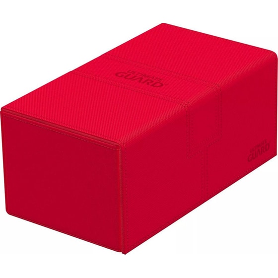 Ultimate Guard Twin Flip`n`tray 200+ Xenoskin Monocolor Red image 0