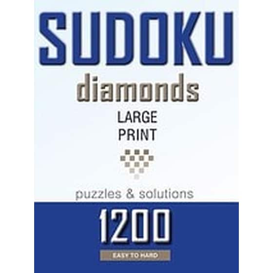 Sudoku diamonds- 1200  large print puzzles & solutions image 0