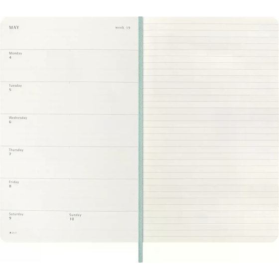 Ημερολόγιο Εβδομαδιαίο Moleskine 2026 12Μ Large Precious & Ethical Mamba Sage Hard image 4
