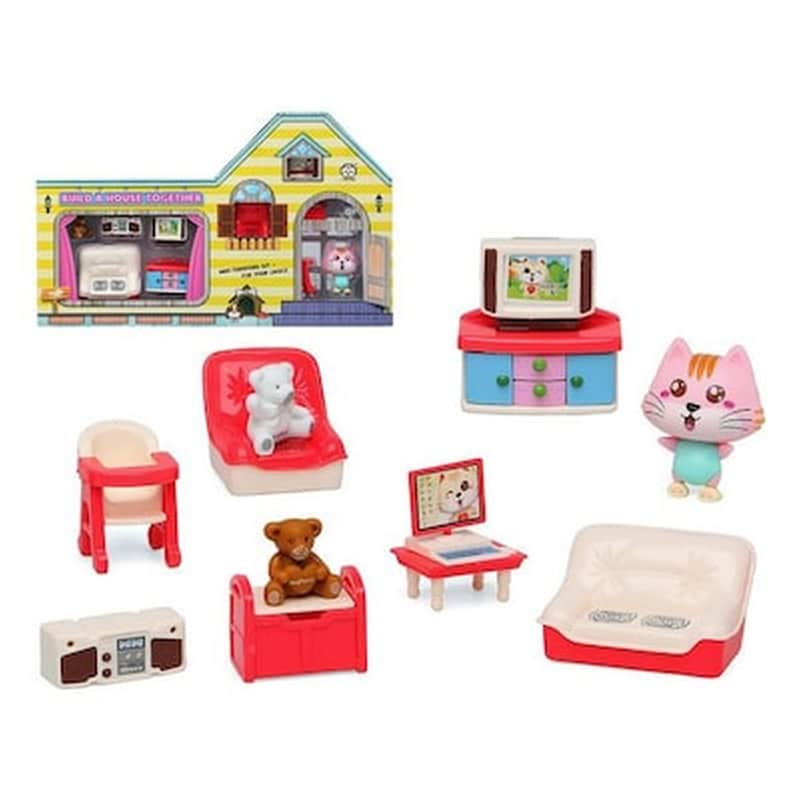 Αξεσουάρ Για Το Σπίτι Κουκλών Build Your Living Room Bigbuy Fun