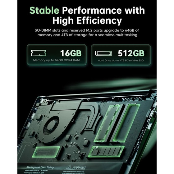 Acemagic LX15 Pro 15.6" IPS FHD (AMD Ryzen 7-5700U/16GB/512GB SSD/Radeon Graphics/Win11Pro) Laptop image 1